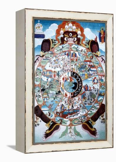 The Wheel of Life, Tibet, 19th-20th Century-null-Framed Premier Image Canvas