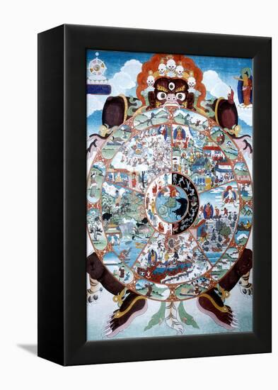 The Wheel of Life, Tibet, 19th-20th Century-null-Framed Premier Image Canvas