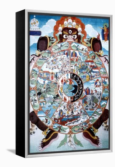 The Wheel of Life, Tibet, 19th-20th Century-null-Framed Premier Image Canvas