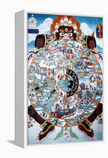 The Wheel of Life, Tibet, 19th-20th Century-null-Framed Premier Image Canvas