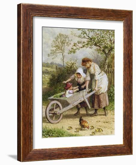 The Wheelbarrow-Myles Birket Foster-Framed Giclee Print