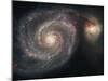 The Whirlpool Galaxy (M51) and Companion Galaxy-Stocktrek Images-Mounted Photographic Print