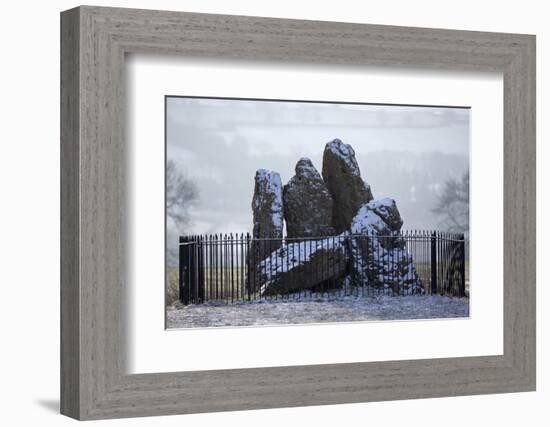 The Whispering Knights in Snow-Stuart Black-Framed Photographic Print