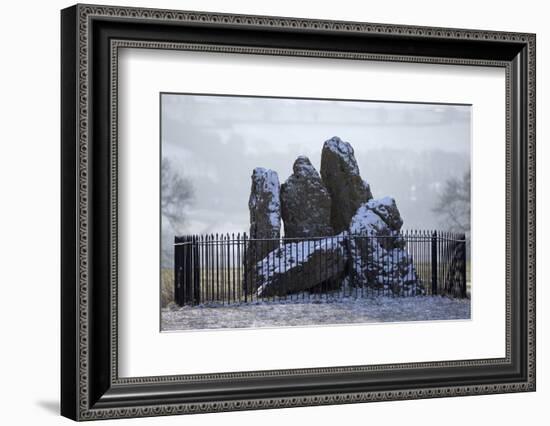 The Whispering Knights in Snow-Stuart Black-Framed Photographic Print