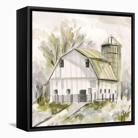 The White Barn II-Melissa Wang-Framed Stretched Canvas