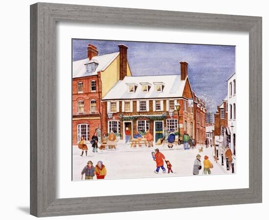 The White Bear, Hampstead, 1990-Gillian Lawson-Framed Giclee Print