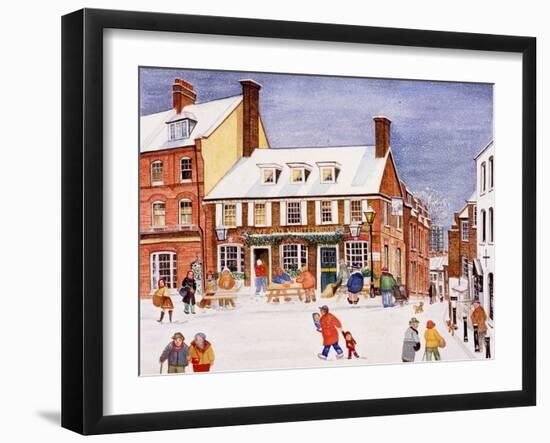 The White Bear, Hampstead, 1990-Gillian Lawson-Framed Giclee Print