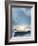 The White Boat in Sunset-Carlos Casamayor-Framed Art Print