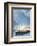 The White Boat in Sunset-Carlos Casamayor-Framed Art Print