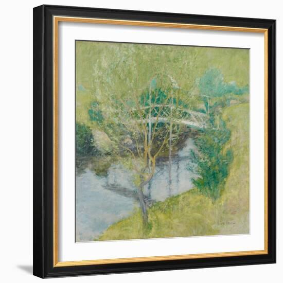 The White Bridge, C.1895-John Henry Twachtman-Framed Giclee Print