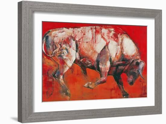 The White Bull, 1999-Mark Adlington-Framed Giclee Print