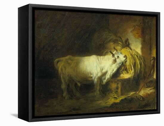 The White Bull in the Stable-Jean-Honoré Fragonard-Framed Premier Image Canvas