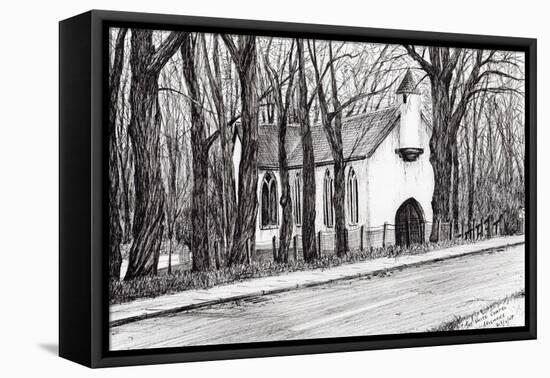 The White Chapel, Aviemore, 2007-Vincent Alexander Booth-Framed Premier Image Canvas