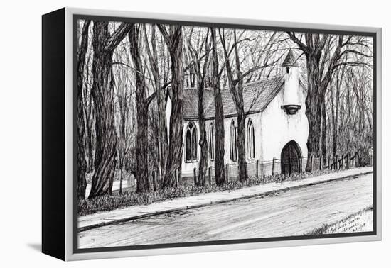 The White Chapel, Aviemore, 2007-Vincent Alexander Booth-Framed Premier Image Canvas