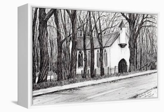 The White Chapel, Aviemore, 2007-Vincent Alexander Booth-Framed Premier Image Canvas