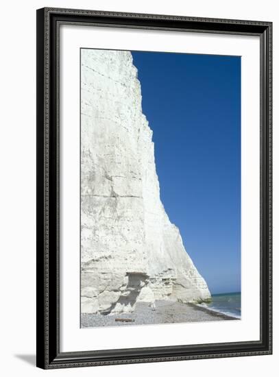 The White Cliffs at Seven Sisters Beach, East Sussex, England-Natalie Tepper-Framed Photo