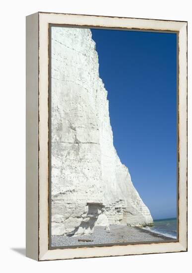 The White Cliffs at Seven Sisters Beach, East Sussex, England-Natalie Tepper-Framed Stretched Canvas