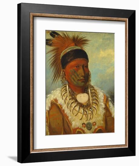 The White Cloud, Head Chief of the Iowas, 1844-45-George Catlin-Framed Giclee Print