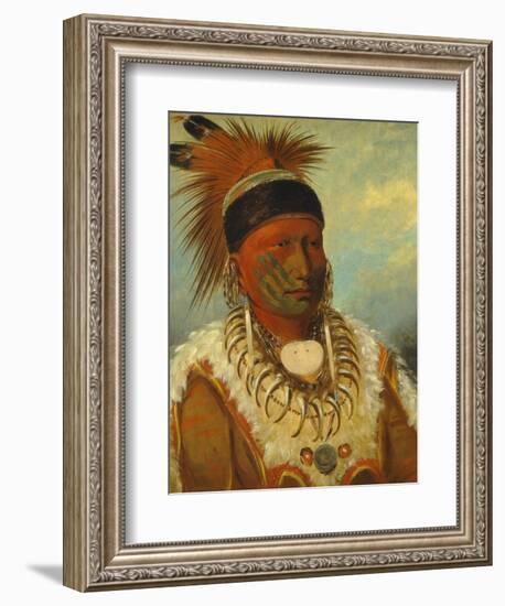 The White Cloud, Head Chief of the Iowas, 1844-45-George Catlin-Framed Premium Giclee Print