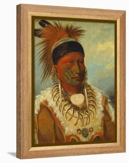 The White Cloud, Head Chief of the Iowas, 1844-45-George Catlin-Framed Premier Image Canvas