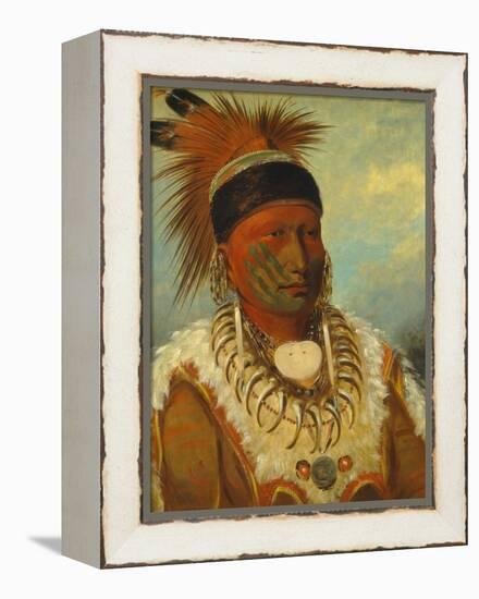 The White Cloud, Head Chief of the Iowas, 1844-45-George Catlin-Framed Premier Image Canvas