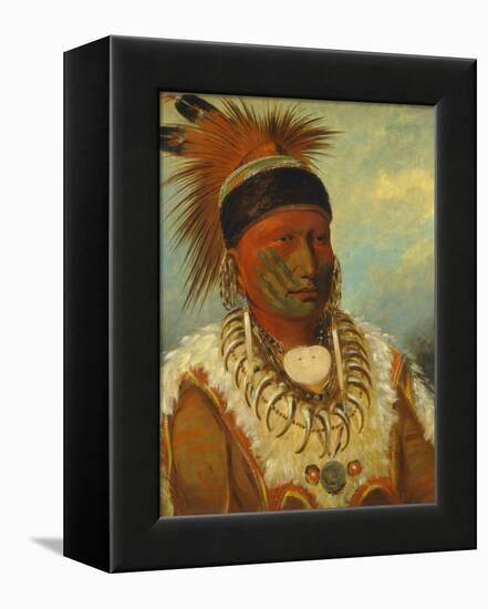 The White Cloud, Head Chief of the Iowas, 1844-45-George Catlin-Framed Premier Image Canvas