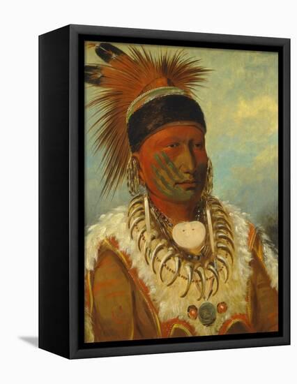 The White Cloud, Head Chief of the Iowas, 1844-45-George Catlin-Framed Premier Image Canvas
