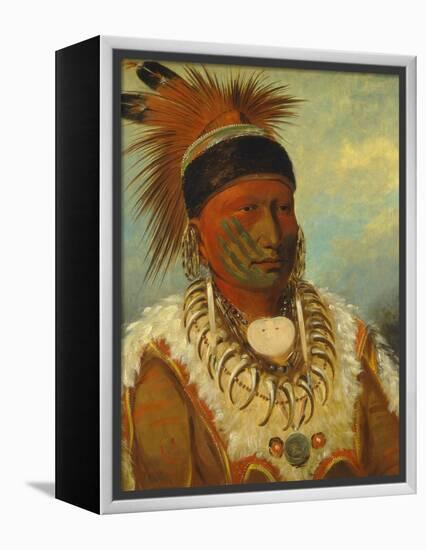 The White Cloud, Head Chief of the Iowas, 1844-45-George Catlin-Framed Premier Image Canvas