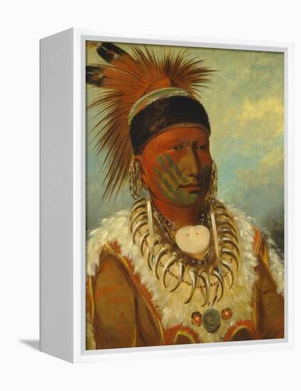 The White Cloud, Head Chief of the Iowas, 1844-45-George Catlin-Framed Premier Image Canvas