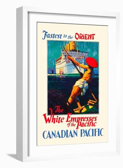 The White Empress Of The Pacific-Kenneth Denton Shoesmith-Framed Art Print