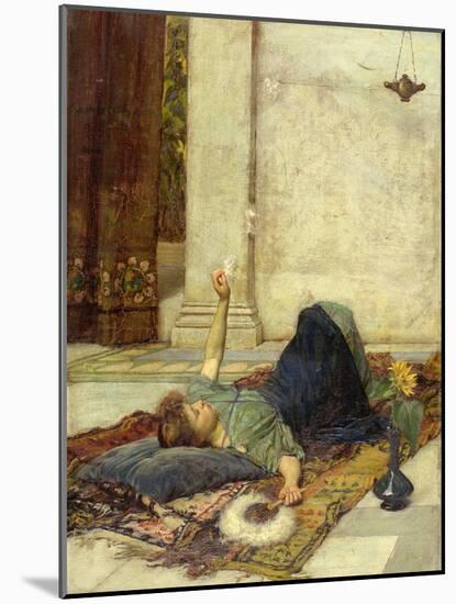 The White Feather Fan, 1879-John William Waterhouse-Mounted Giclee Print