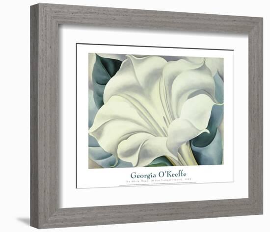 The White Flower (White Trumpet Flower), 1932-Georgia O'Keeffe-Framed Art Print