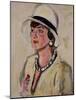 The White Hat-George Leslie Hunter-Mounted Giclee Print