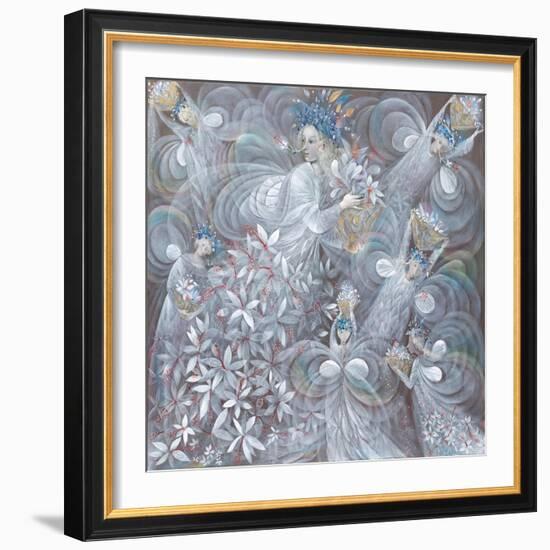 The White Hibiscus, 2009-Annael Anelia Pavlova-Framed Giclee Print