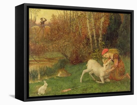 The White Hind, C.1870-Arthur Hughes-Framed Premier Image Canvas
