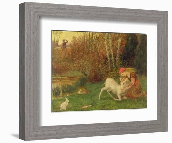 The White Hind, C.1870-Arthur Hughes-Framed Giclee Print