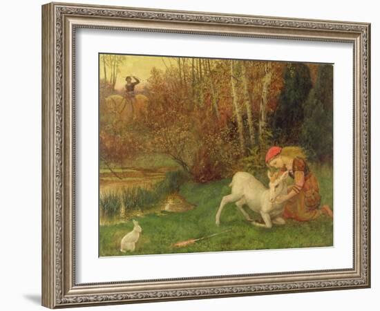 The White Hind, C.1870-Arthur Hughes-Framed Giclee Print