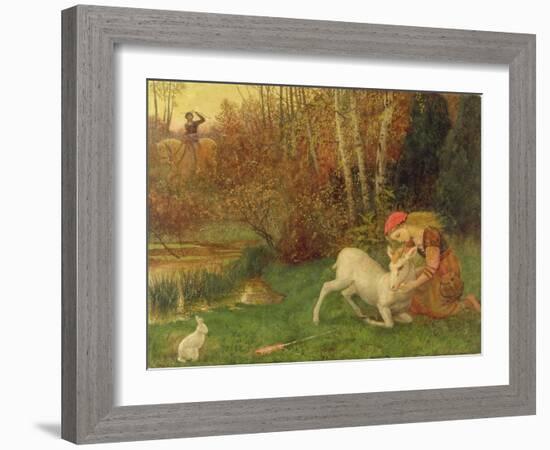 The White Hind, C.1870-Arthur Hughes-Framed Giclee Print