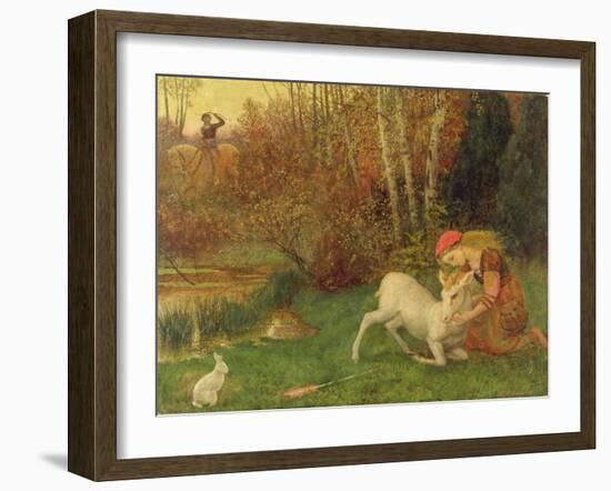 The White Hind, C.1870-Arthur Hughes-Framed Giclee Print