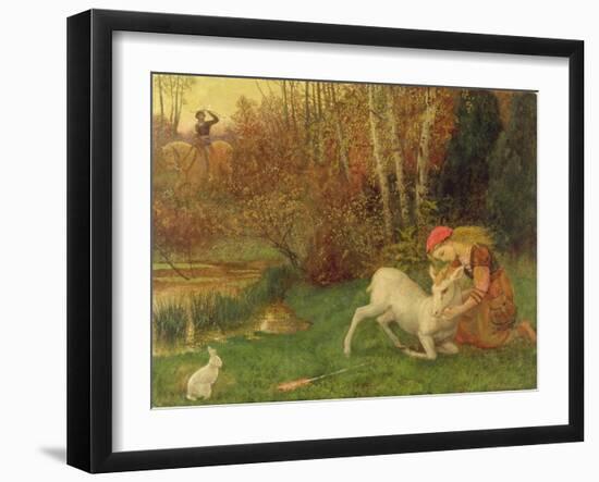 The White Hind, C.1870-Arthur Hughes-Framed Giclee Print