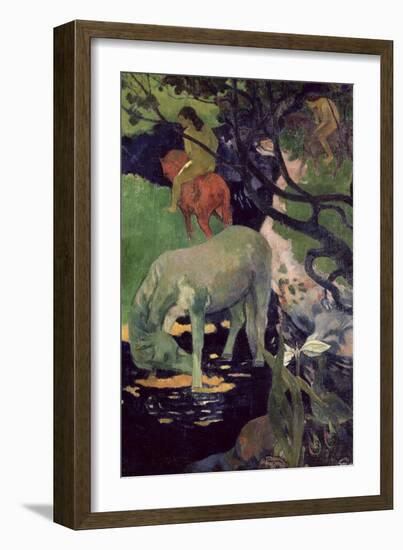 The White Horse, 1898-Paul Gauguin-Framed Giclee Print