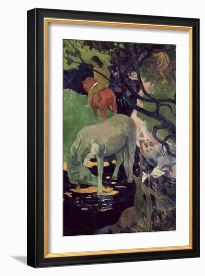 The White Horse, 1898-Paul Gauguin-Framed Giclee Print