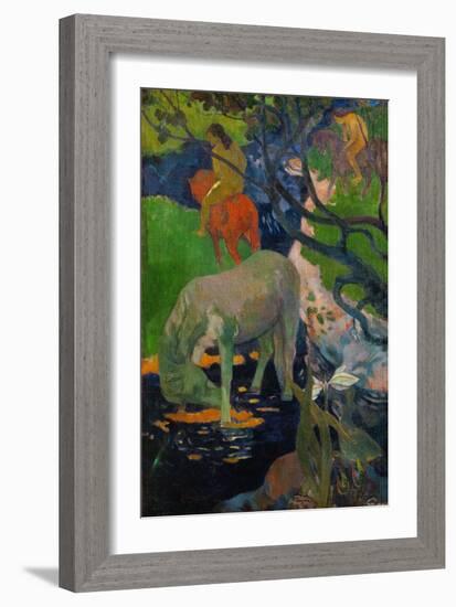 The White Horse, 1898-Paul Gauguin-Framed Giclee Print