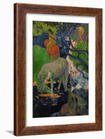 The White Horse, 1898-Paul Gauguin-Framed Giclee Print