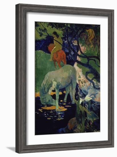 The White Horse, 1898-Paul Gauguin-Framed Giclee Print