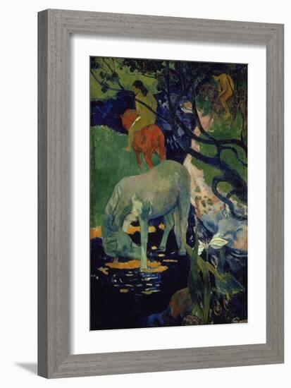 The White Horse, 1898-Paul Gauguin-Framed Giclee Print