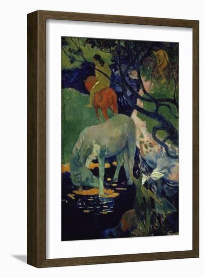 The White Horse, 1898-Paul Gauguin-Framed Giclee Print