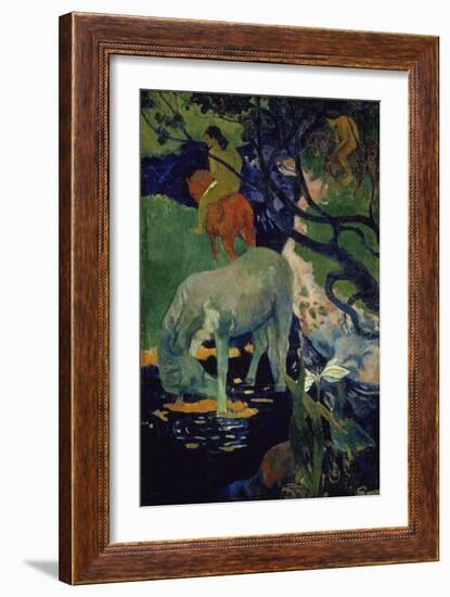 The White Horse, 1898-Paul Gauguin-Framed Giclee Print