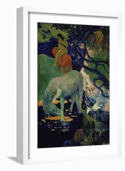 The White Horse, 1898-Paul Gauguin-Framed Giclee Print