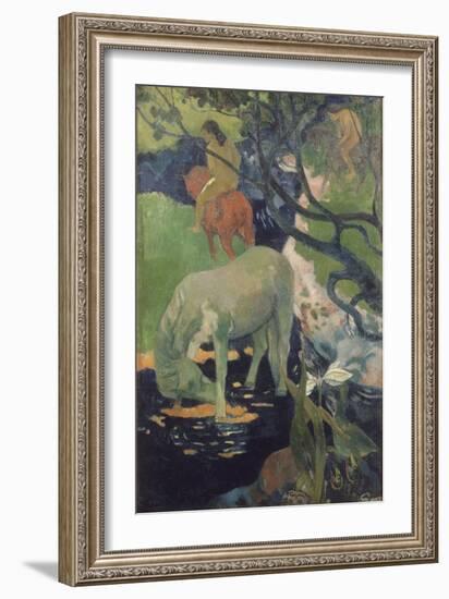 The White Horse, 1898-Paul Gauguin-Framed Giclee Print